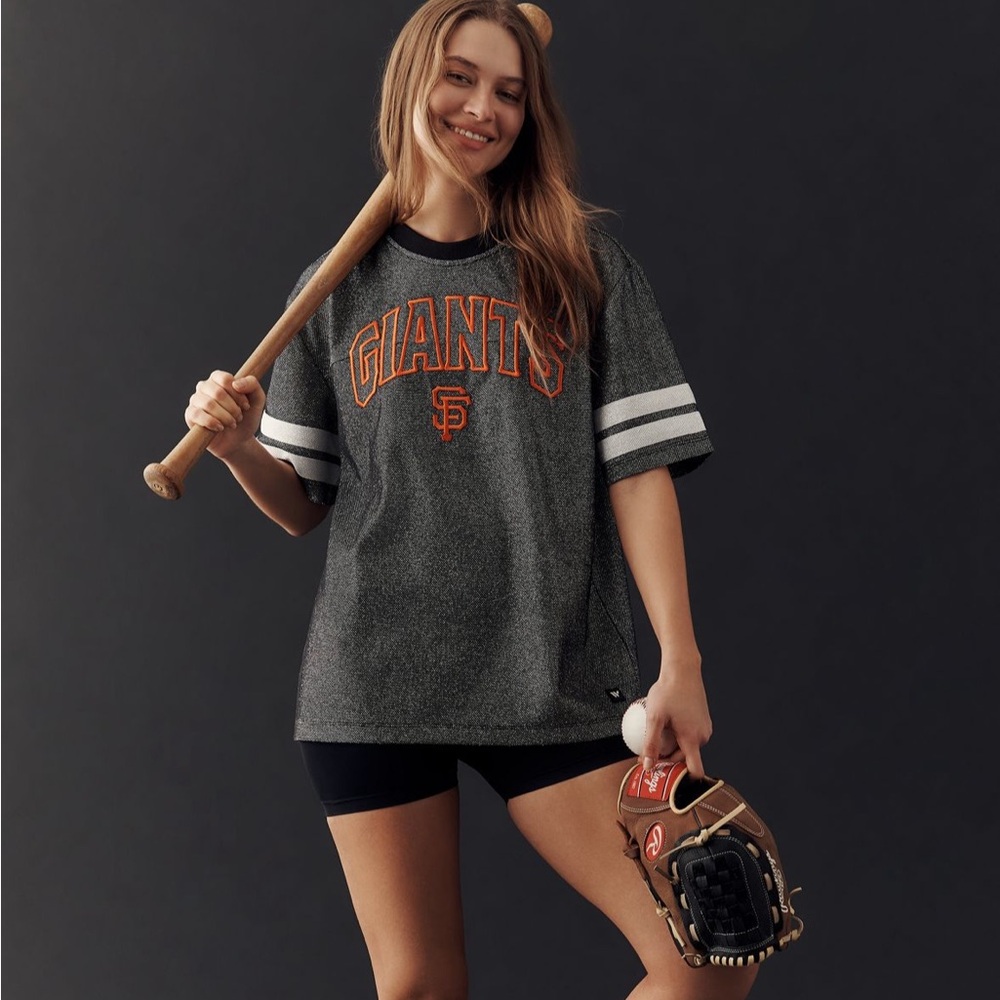 Wild collective for anthropolgie San Francisco Giants Gray T-Shirt